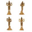 Dashavatar Idol Set - 6.5 x 3 Inches | Dashavatar Statue  Antique Brass Idol for Pooja  4.425 Kgs Approx Fashion