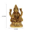 Laxmi Murti  - Goal Base - 3 x 2 Inches | Brass Idol  Lakshmi Idol  Lakshmi Murti  Lakshmi Statue for Pooja Online Hot Sale