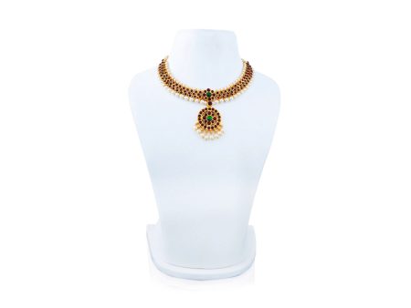 Kemp Necklace - 5.5 Inches | Stone Necklace  Stone Bharatanatyam Jewellery  Dance Jewellery for Women Online Hot Sale