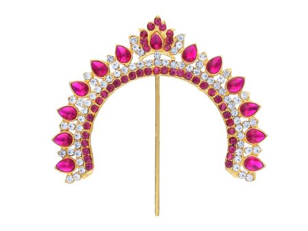 Hair Arch - 3 x 3.5 Inches | Stone Hair Arch  Hair Accessory  Stone Jewellery for Deity For Discount