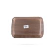 Areca Leaf Plate Set - 9 x 6 Inches | 10 Pcs  Rectangle Shape Areca Palm Plates  Disposable Plate  435 Gms Online