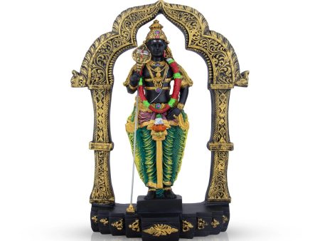 Murugan Statue With Arch - 14 x 10.5 Inches | Resin Statue  Murugan Idol for Pooja For Discount