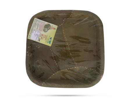 Leaf Plate Double Layer - 10 Pcs Set - Square - 12x12 Inch For Sale