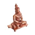 Anjaneya Statue - 3.5 x 2.75 Inches | Panchaloha Statue  Sitting Hanuman Statue for Pooja  335 Gms Approx on Sale