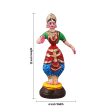 Bharatanatyam Dance Doll Paper Mache Golu Bommai - 12 x 6 Inches | Giri Golu Doll  Navaratri Golu Bomma Gombe Online Hot Sale