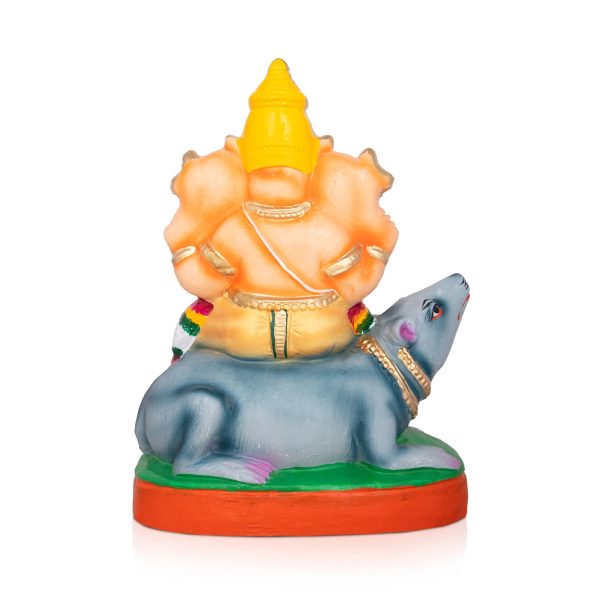 Vinayagar Clay Golu Bommai - 13 x 10 Inches | Giri Golu Doll  Navaratri Golu Bomma Gombe Bommai Supply