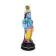 Vithoba Krishna Standing - 15 x 5.5 Inches | Giri Golu Doll  Clay Doll  Vithoba Murti  Navratri Bommai Fashion