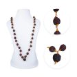 Golden Cup Ruthratcham Malai - 24 Inches | 12 mm  54 Beads Rudraksha Mala  Copper Knot Kantha Mala Sale