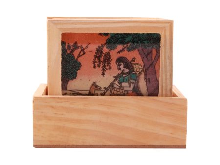 Wooden Coaster Set - Square set | Decorative Coaster  Sheesham Wood Coaster for Home Online