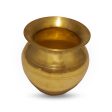 Brass Lota  - 4.25 x 4  Inches |  Chombu  Kalash Pot  Kalasam for Pooja Online now