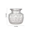 Ashtalakshmi Chombu - 5 x 4 Inches | German Silver Lota  Ashtalakshmi Kalasam for Pooja  230 Gms Approx For Sale