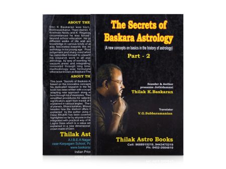 The Secrets Of Baskara Astrology - Volume 2 - English | by Thilak. K. Baskaran  Astrology Book Online