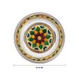 Stainless Steel Plate - 5 Inches | Thali Plate  Meenakari Pooja Plate for Home  80 Gms Approx For Cheap