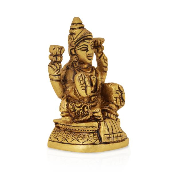 Laxmi Murti  - Goal Base - 3 x 2 Inches | Brass Idol  Lakshmi Idol  Lakshmi Murti  Lakshmi Statue for Pooja Online Hot Sale