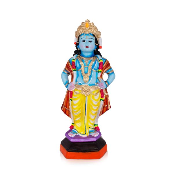 Vithoba Krishna Standing - 30 x 12 Inches | Giri Golu Doll  Clay Doll  Navratri Bommai Supply