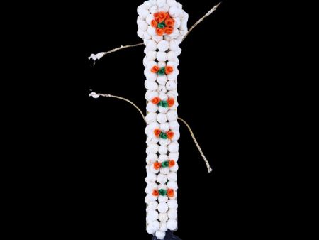 Amman Jadai - 12 x 2.5 Inches | Artificial Flower Jadai  Varalakshmi Decor  Hair Accessories for Deity For Sale