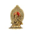 Ganpati Murti - 6 x 4 Inches | Aluminium Ganesh Murti  Gold Polish Ganesh Idol for Home Hot on Sale