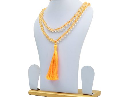 Crystal Mala - Citrine | Semi Precious Stone Mala  Japa Mala for Men & Women Online Hot Sale