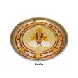 Plate - 0.75 x 9 Inches | Stainless Steel Thali Plate  Pooja Plate for Home For Discount