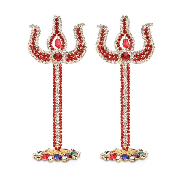 Trishul - 4.25 Inches | Stone Trishul with Stand  Stone Soolam for Deity Online Hot Sale