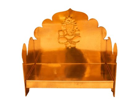 Pooja Chowki - 8 x 8.5 x 6 Inches | Manai  Brass Chowki  Patla for Home Online Sale