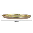 Plate - 0.5 x 9 Inches | Stainless Steel Thali Plate  Pooja Plate for Home Fashion