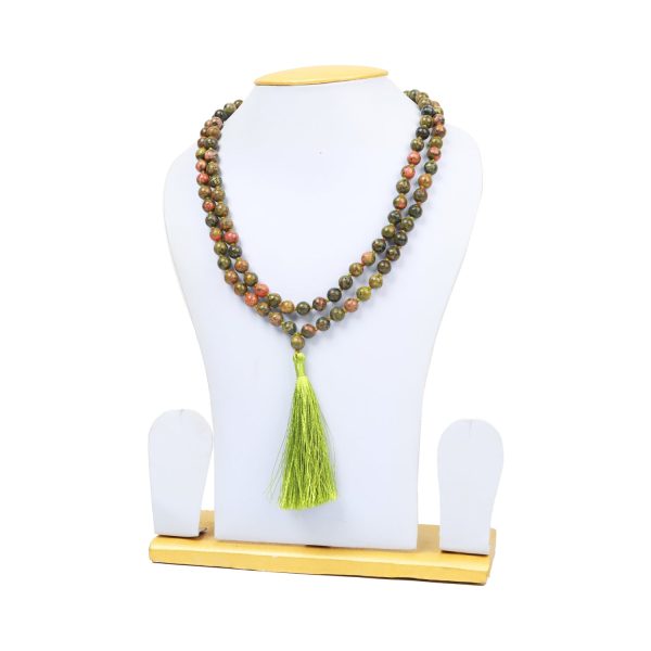 Crystal Mala - Unakite | Semi Precious Stone Mala  Japa Mala for Men & Women Discount