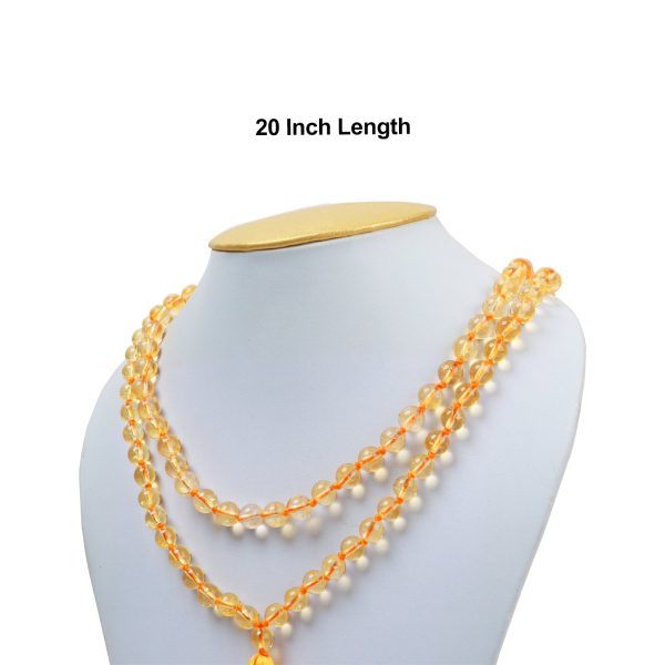 Crystal Mala - Citrine | Semi Precious Stone Mala  Japa Mala for Men & Women Online Hot Sale